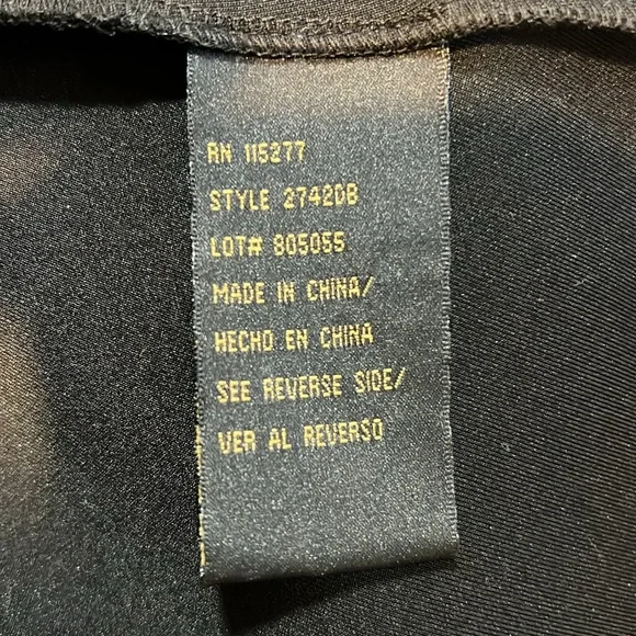 Ignite Evenings, Carolyn Black beaded peplum floor length formal gown women’s 6 - Picture 9 of 10